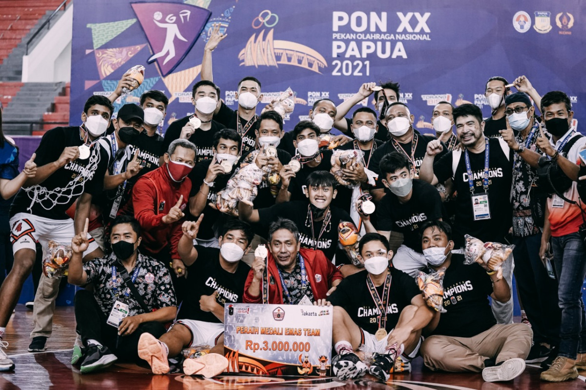 DKI Jakarta Bawa Medali Emas Basket Putra Kembali ke Ibukota