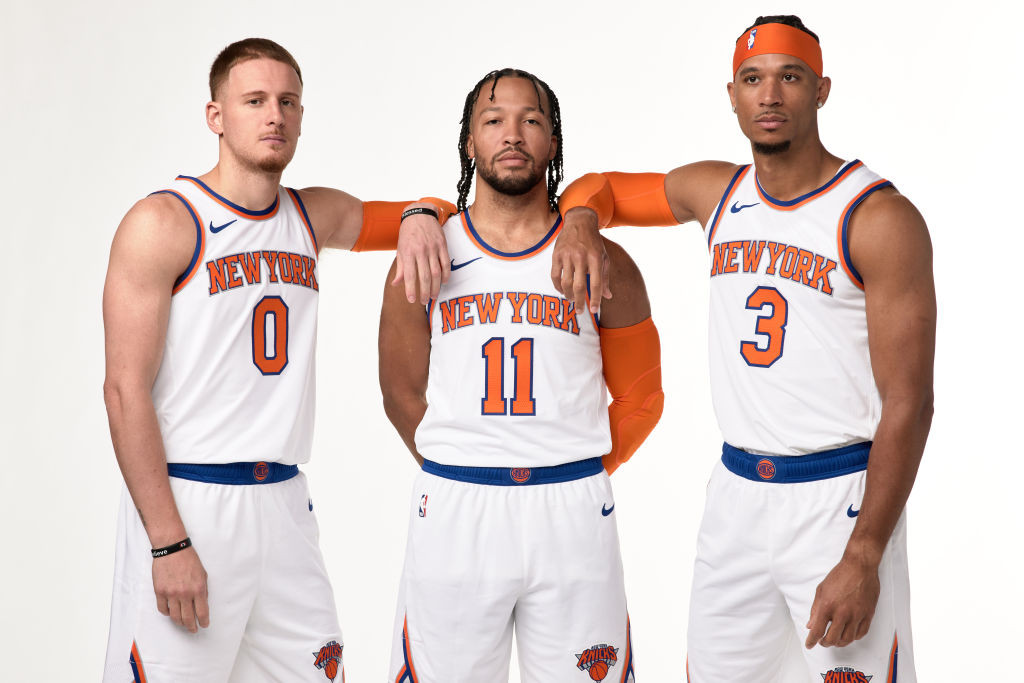 New York Knicks Jalen Brunson Josh Hart Donte DiVincenzo NBA 2023