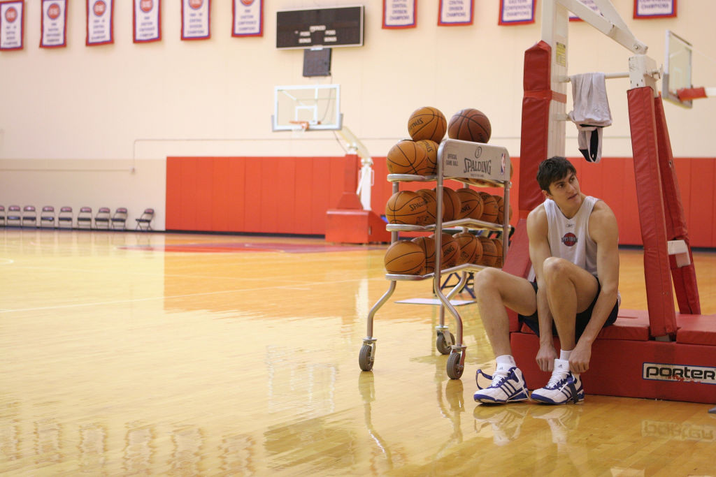 Darko Milicic Detriot Pistons NBA Draft 2023 Practice