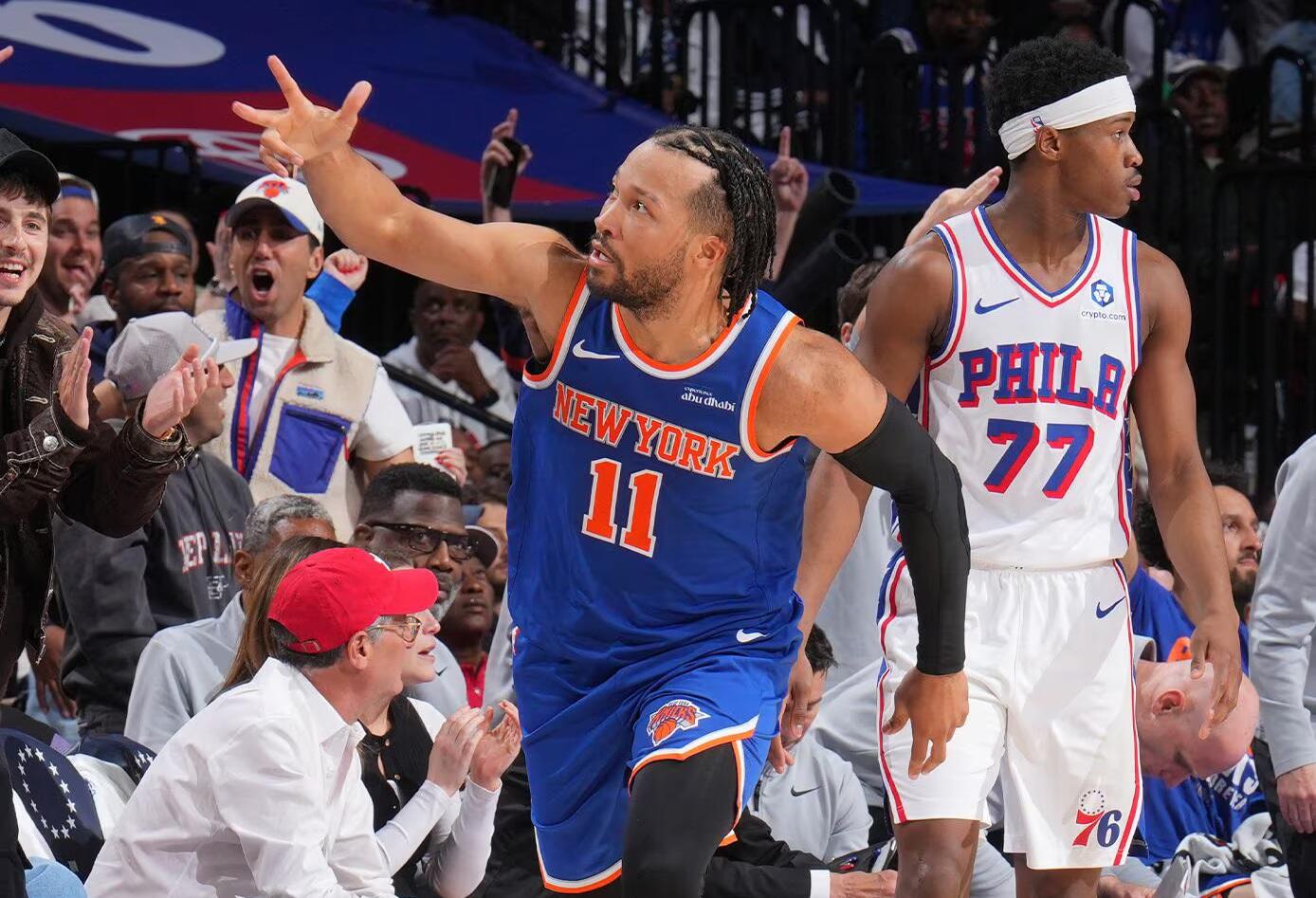 Knicks Unggul 3-0 atas 76ers Lewat Kemenangan 108-94 di Gim 3